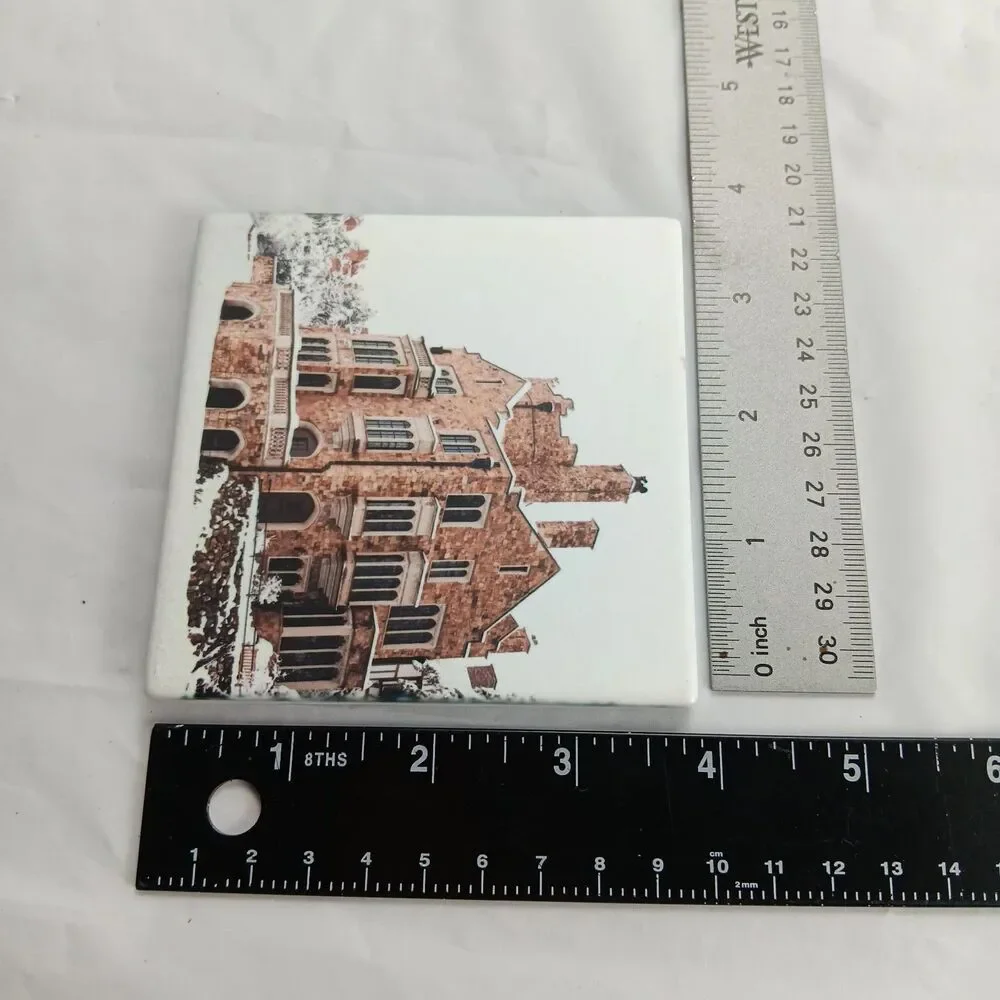 Glen Eyrie Castle Souvenir Coaster Single Replacement Colorado Springs Cork Back